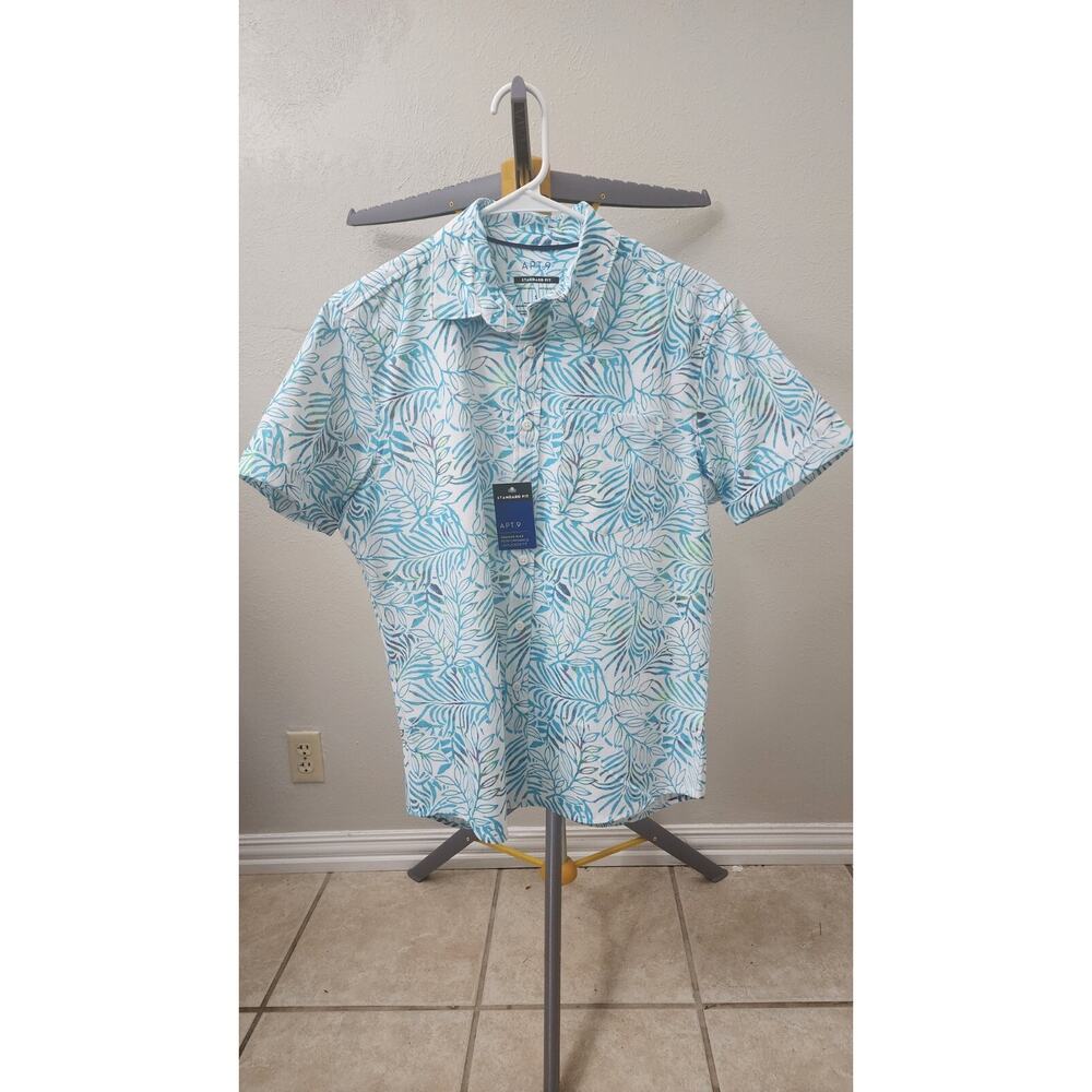 APT 9 SS Shirt Standard Fit Size Small Button Up New With Tags